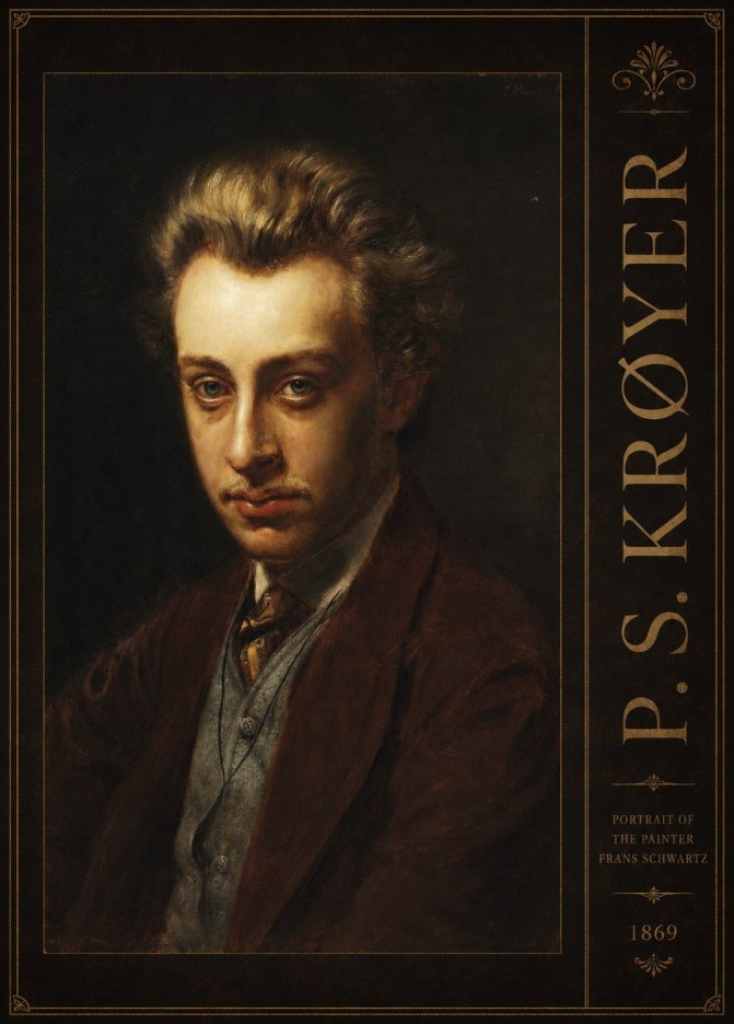 P.S. Krøyer Portrait of the Painter Frans Schwartz No5 - Poszter