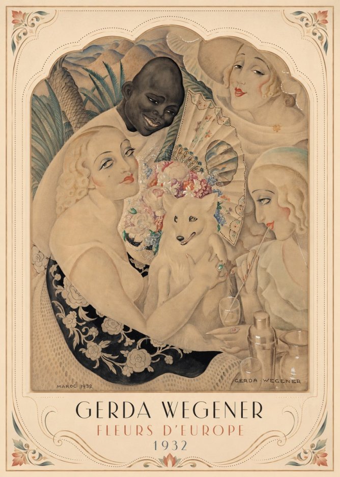 Gerda Wegener Fleurs D'europe No3 - Poszter