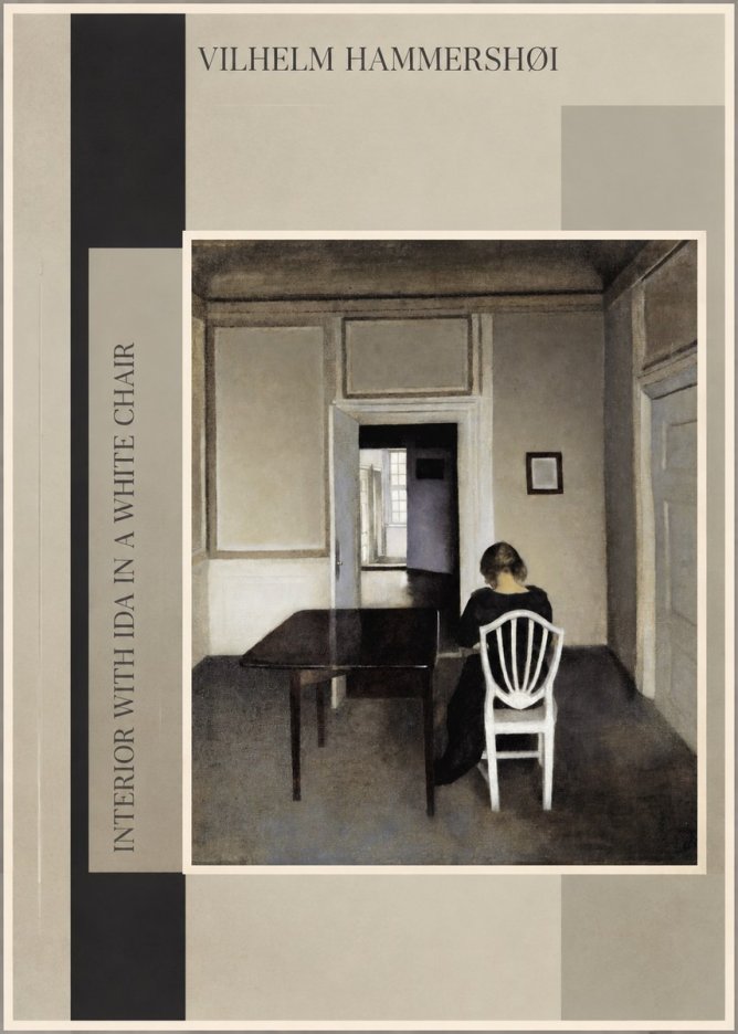 Vilhelm Hammershøi Interior with Ida in a White Chair No3 - Poszter