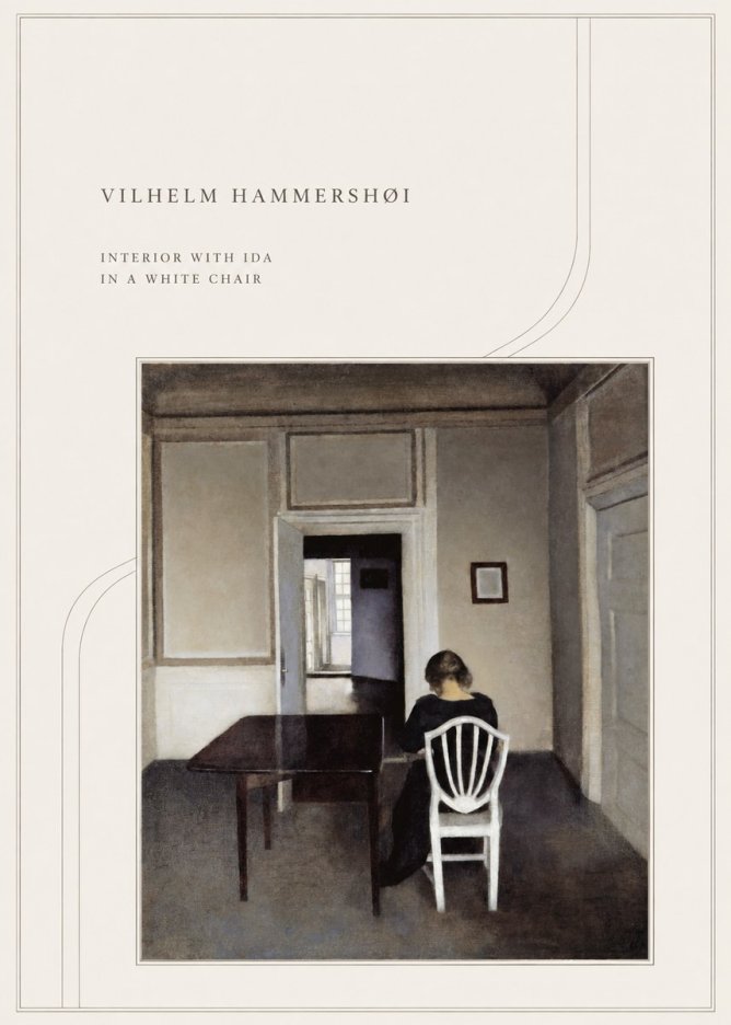Vilhelm Hammershøi Interior with Ida in a White Chair No4 - Poszter
