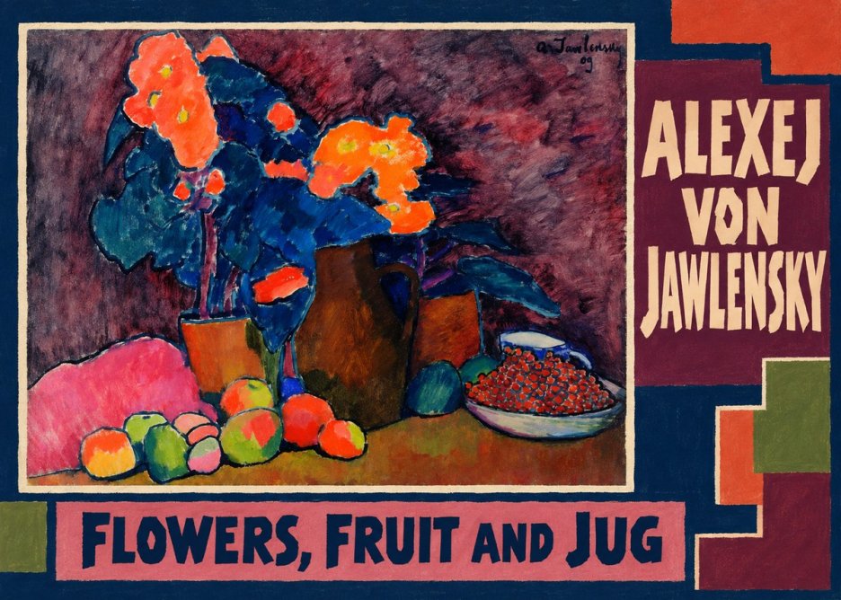 Alexej von Jawlensky Flowers, Fruit and Jug No3 - Poszter