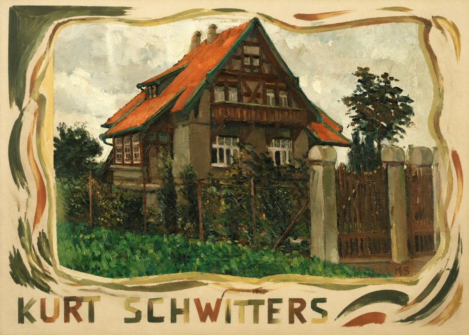 Kurt Schwitters The House on Berggasse No3 - Poszter