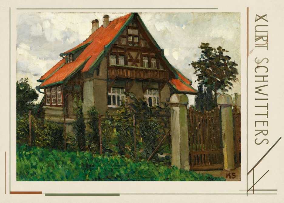 Kurt Schwitters The House on Berggasse No4 - Poszter