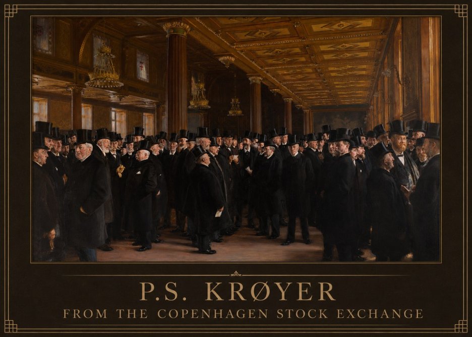 P.S. Krøyer From the Copenhagen Stock Exchange No1 - Poszter