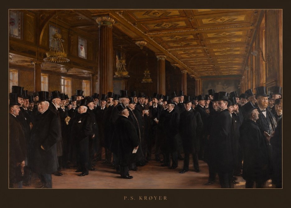 P.S. Krøyer From the Copenhagen Stock Exchange No6 - Poszter