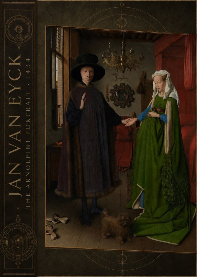 Jan van Eyck The Arnolfini Portrait IV No2 - Poszter