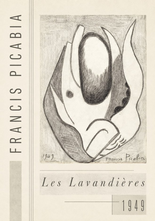 Francis Picabia Les Lavandières No3 - Poszter