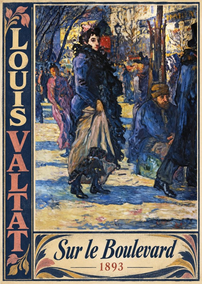 Louis Valtat Sur Le Boulevard No3 - Poszter
