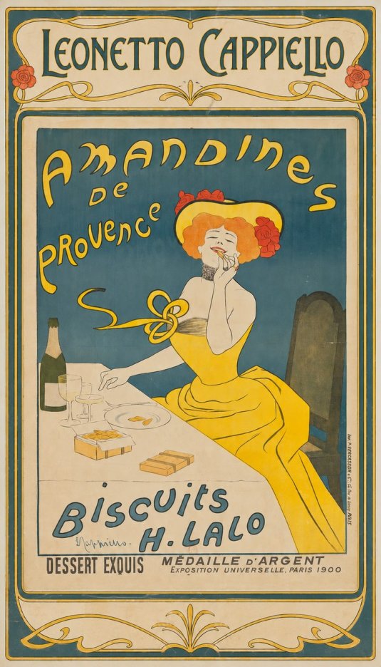 Leonetto Cappiello Amandines De Provence Biscuits H. Lalo II No1 - Poszter