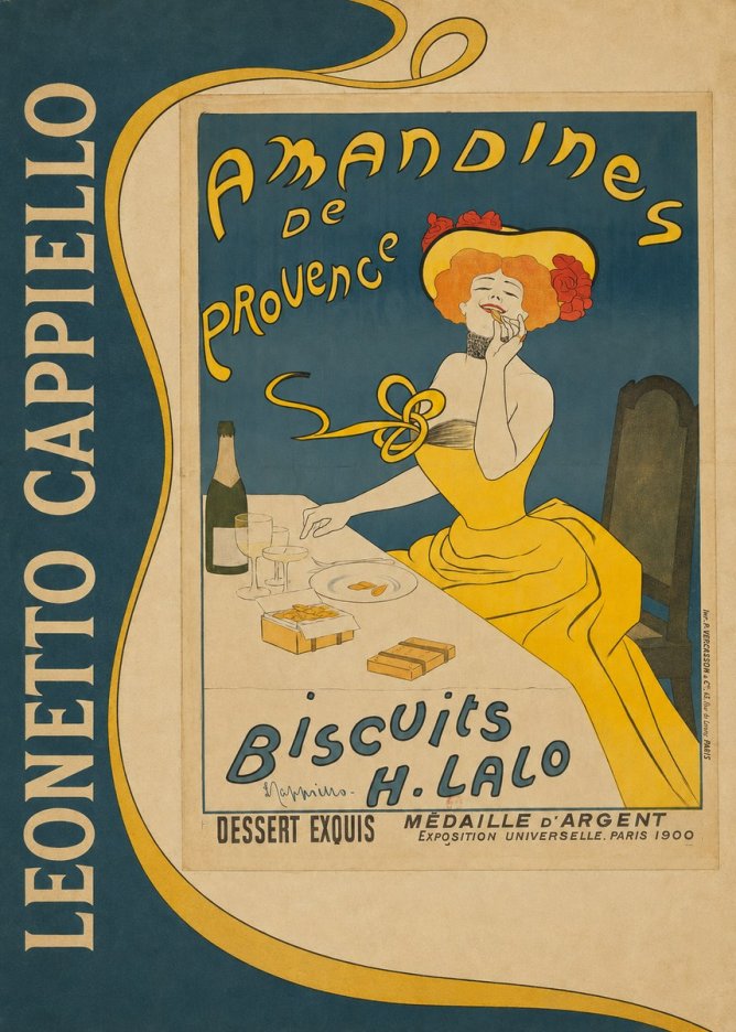 Leonetto Cappiello Amandines De Provence Biscuits H. Lalo II No2 - Poszter