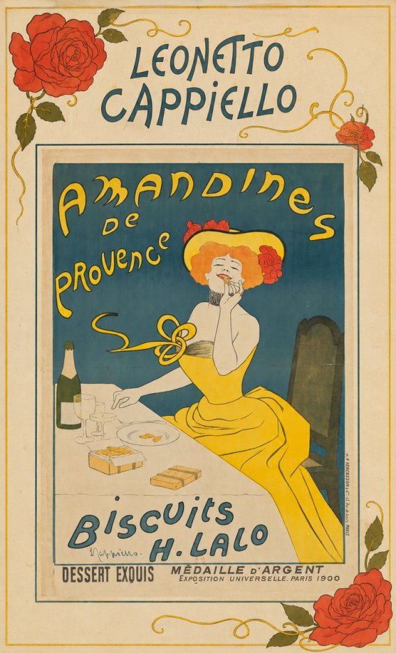Leonetto Cappiello Amandines De Provence Biscuits H. Lalo II No5 - Poszter