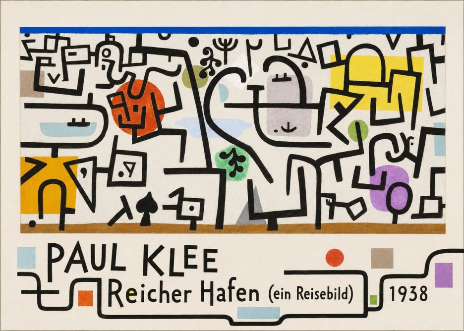 Paul Klee Reicher Hafen (Ein Reisebild) II No5 - Poszter