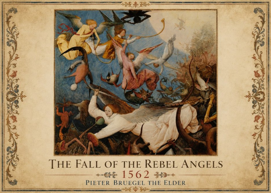 Pieter Bruegel The Fall of the Rebel Angels II No1 - Poszter