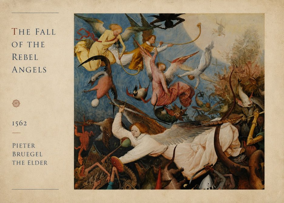 Pieter Bruegel The Fall of the Rebel Angels II No4 - Poszter