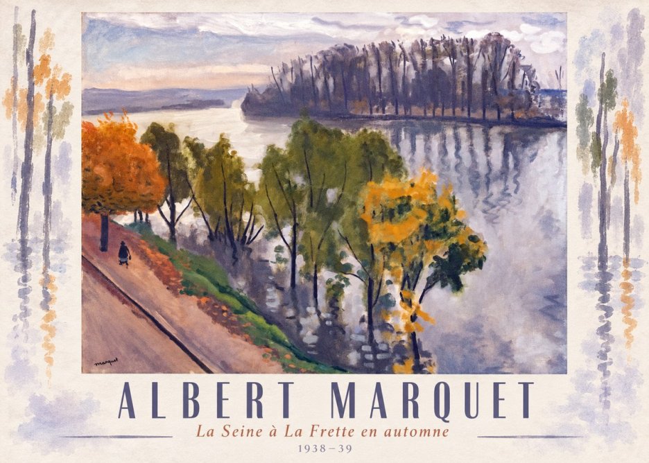 Albert Marquet La Seine À La Frette En Automne No4 - Poszter