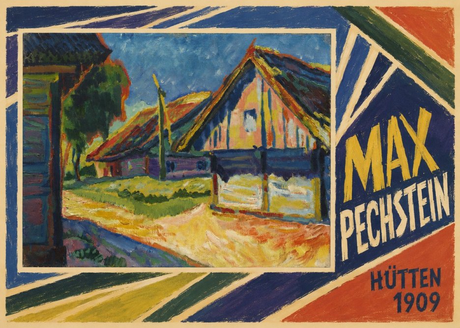 Max Pechstein Hütten 1909 No4 - Poszter