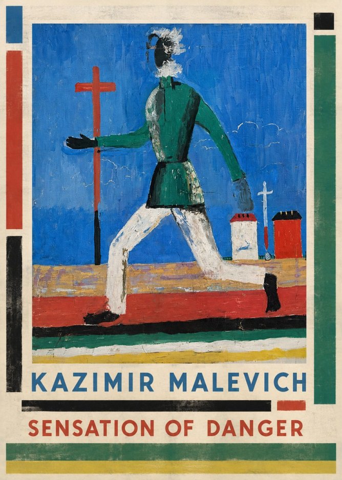 Kazimir Malevich Sensation of Danger No1 - Poszter