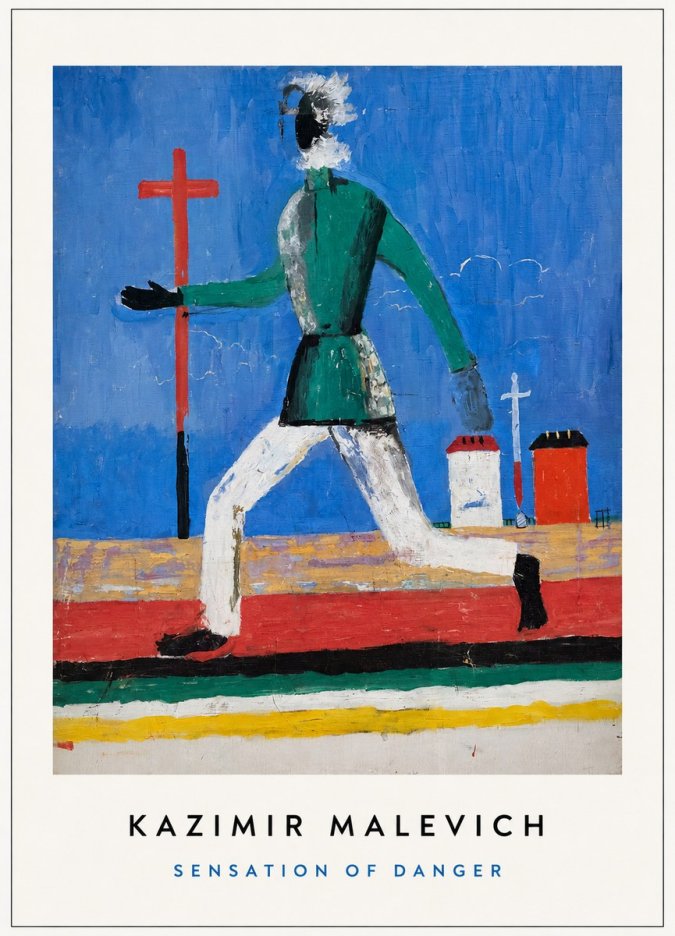 Kazimir Malevich Sensation of Danger No3 - Poszter