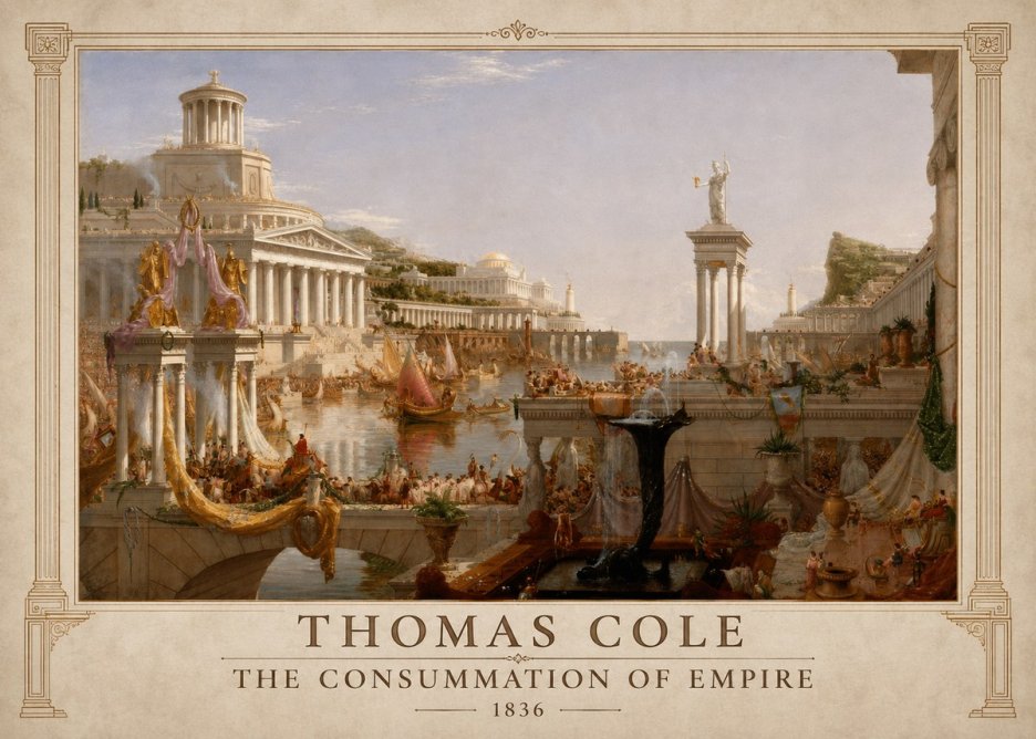 Thomas Cole The Consummation of Empire No1 - Poszter
