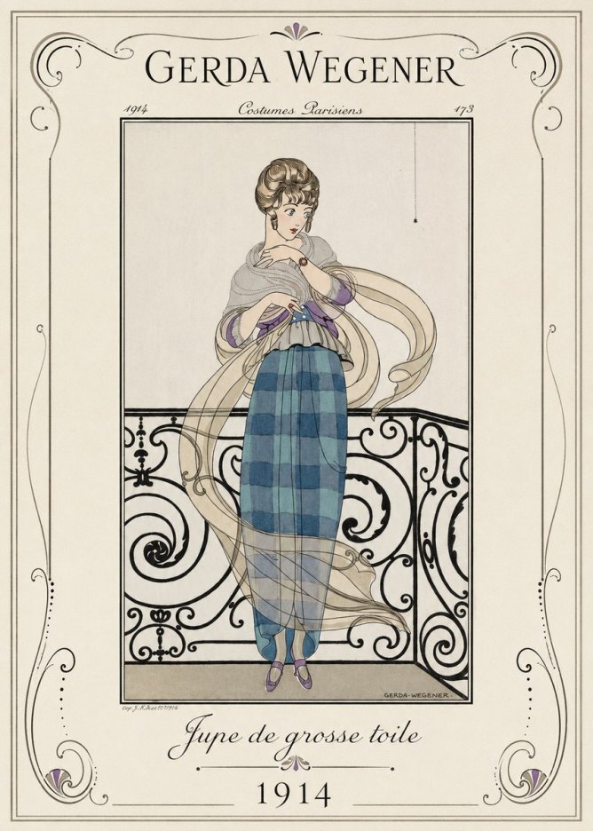 Gerda Wegener Jupe De Grosse Toile No1 - Poszter