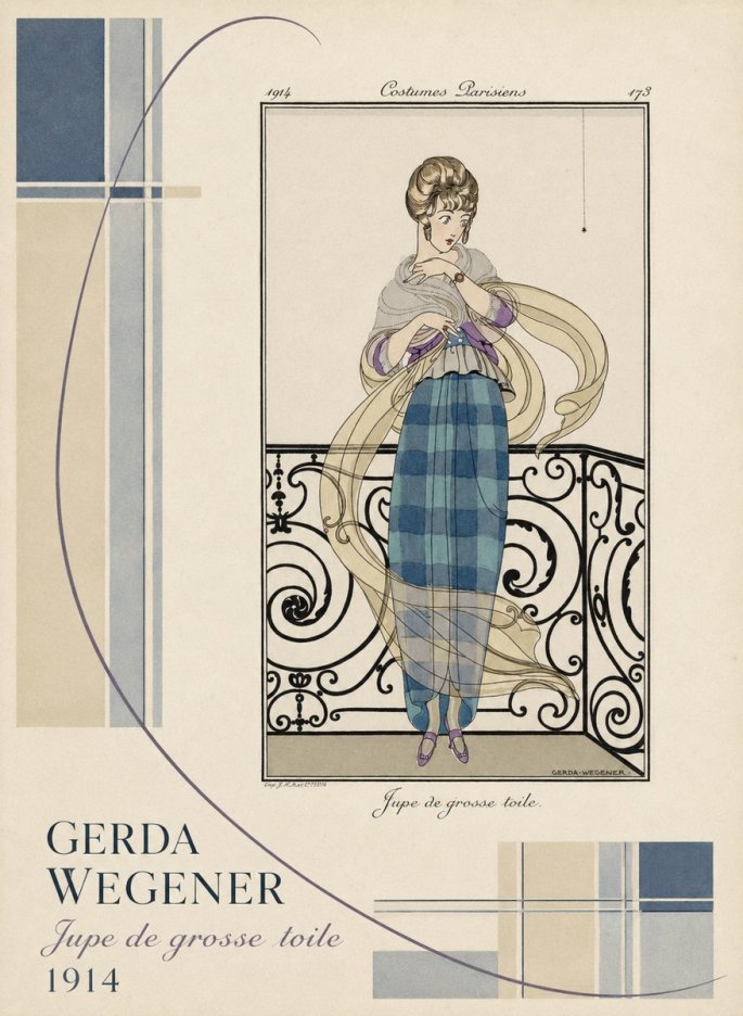 Gerda Wegener Jupe De Grosse Toile No4 - Poszter