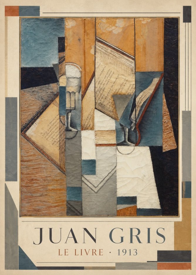 Juan Gris Le Livre No1 - Poszter