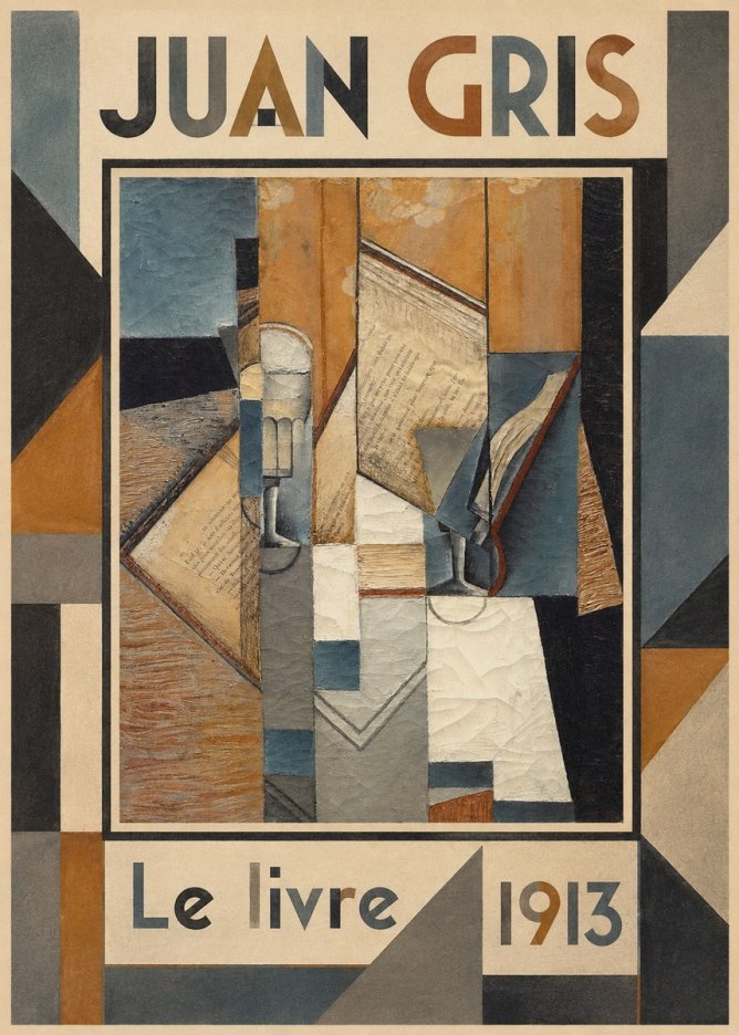 Juan Gris Le Livre No4 - Poszter