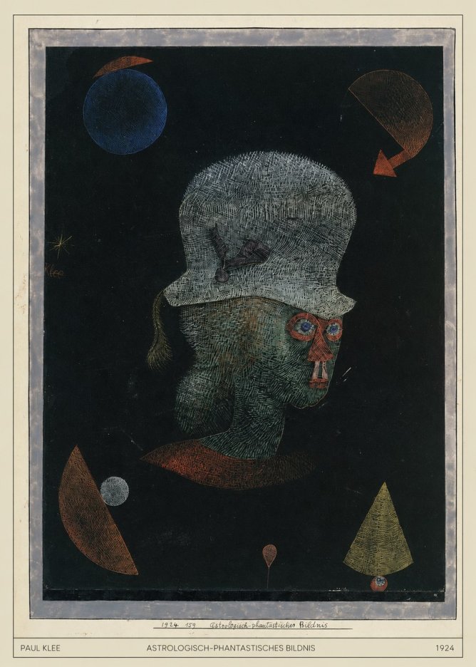 Paul Klee Astrologisch-phantastisches Bildnis No4 - Poszter