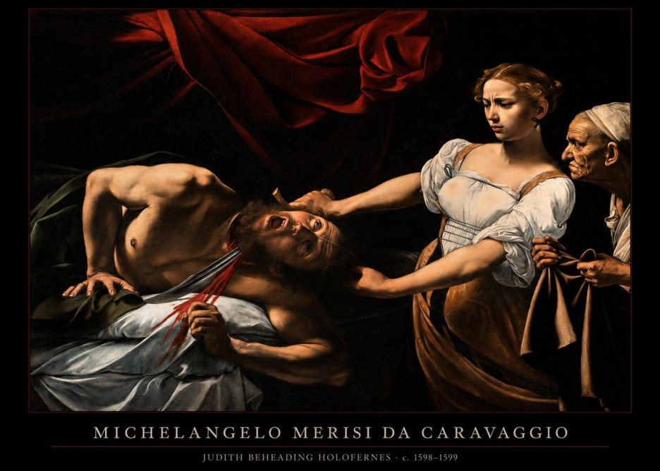 Michelangelo Merisi da Caravaggio Judith Beheading Holofernes II No6 - Poszter