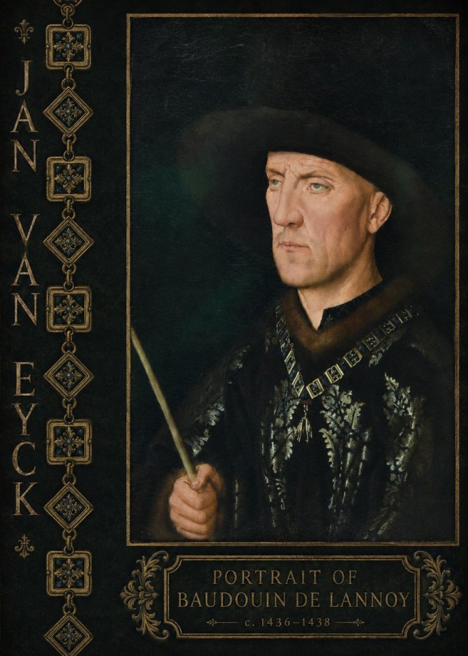 Jan van Eyck Portrait of Baudouin De Lannoy No6 - Poszter