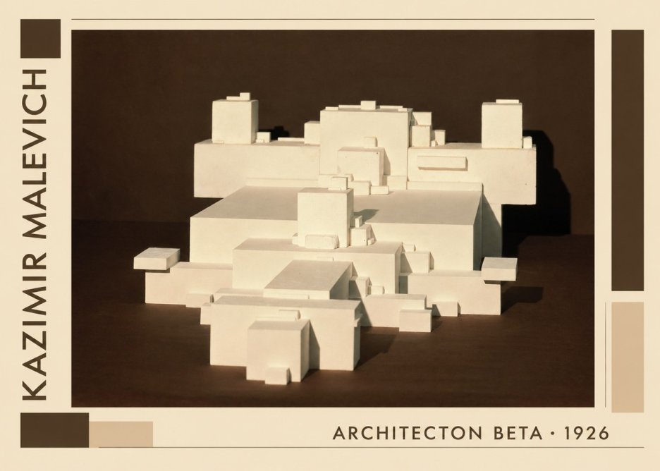 Kazimir Malevich Architecton Beta No1 - Poszter