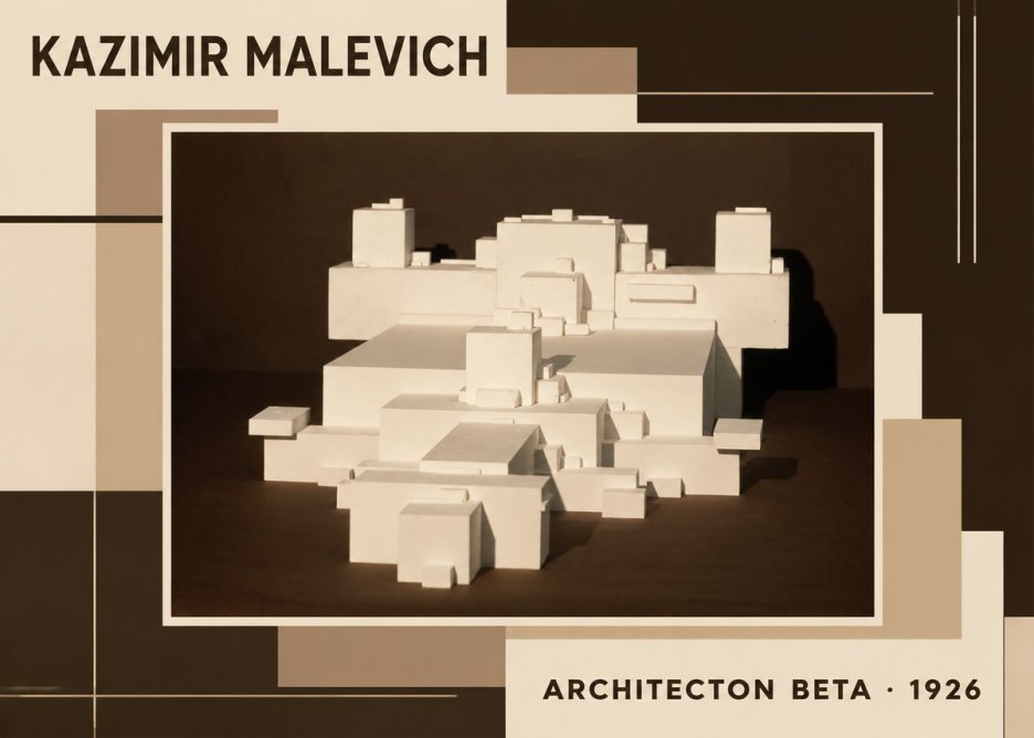 Kazimir Malevich Architecton Beta No6 - Poszter