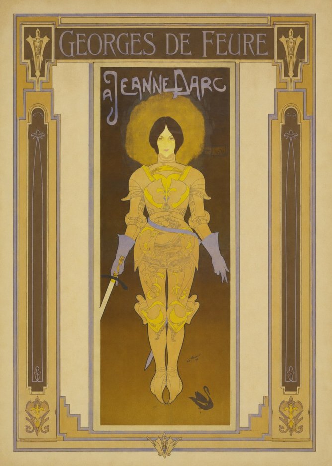 Georges de Feure À Jeanne D'arc No3 - Poszter