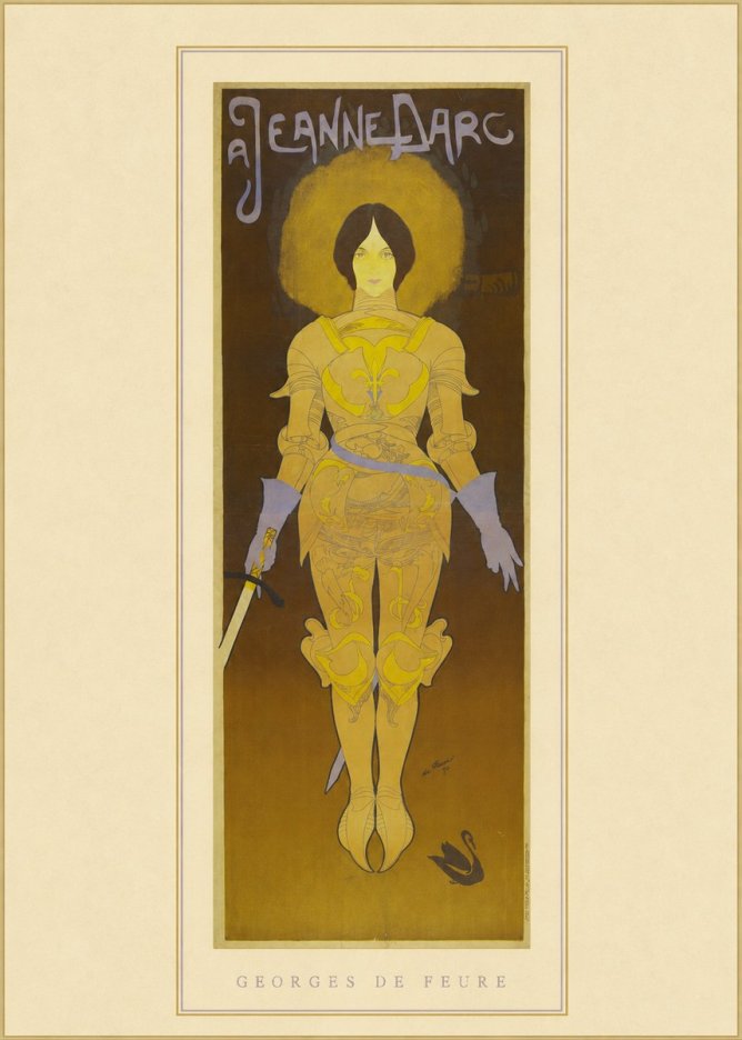 Georges de Feure À Jeanne D'arc No4 - Poszter