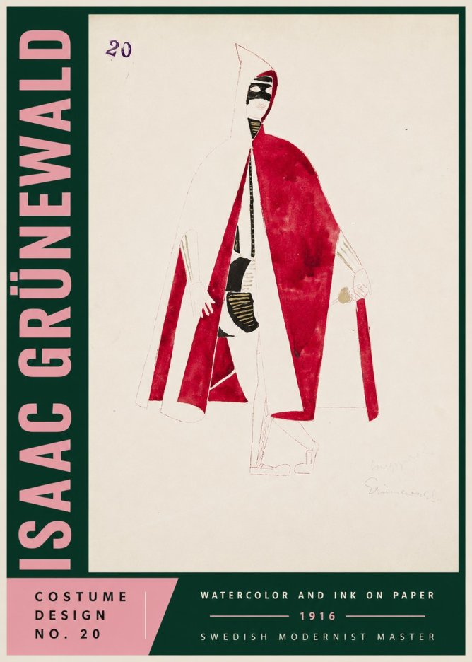 Isaac Grünewald Costume Design No. 20 No4 - Poszter