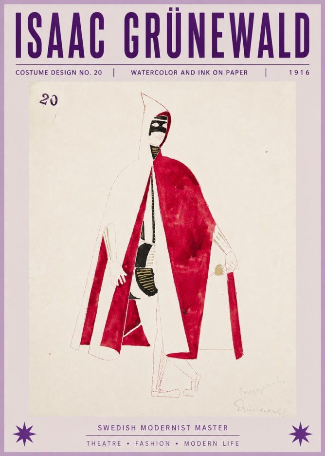 Isaac Grünewald Costume Design No. 20 No6 - Poszter