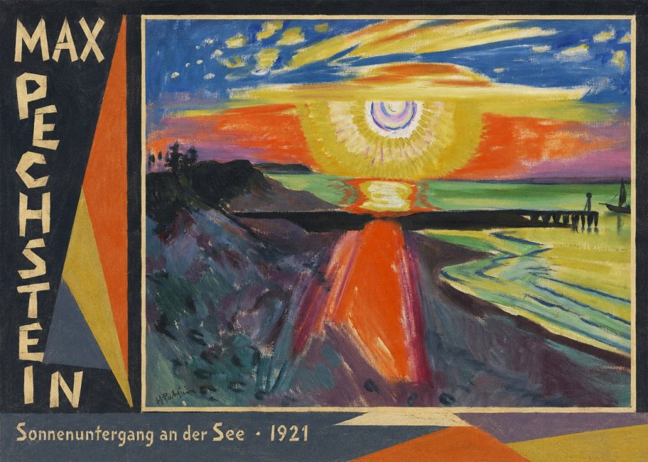 Max Pechstein Sonnenuntergang an Der See No2 - Poszter