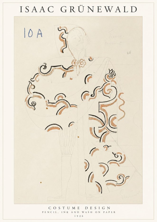 Isaac Grünewald Costume Design VIII No1 - Poszter