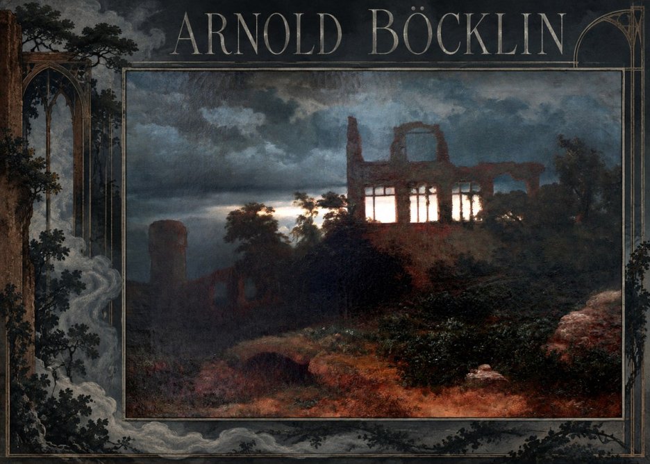 Arnold Böcklin Ruined Castle No2 - Poszter