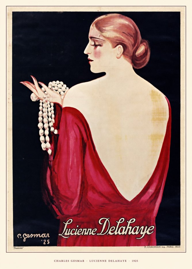 Charles Gesmar Lucienne Delahaye No5 - Poszter