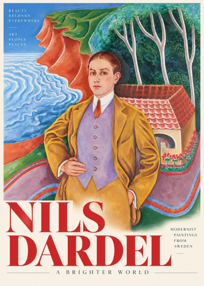 Nils Dardel Portrait in a Southern Landscape No4 - Poszter