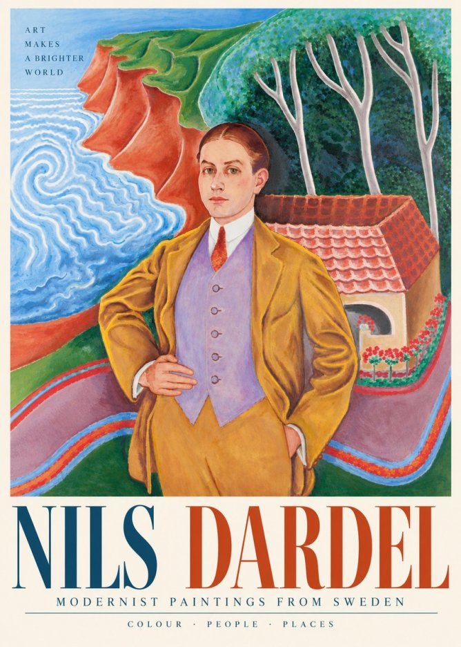 Nils Dardel Portrait in a Southern Landscape No5 - Poszter