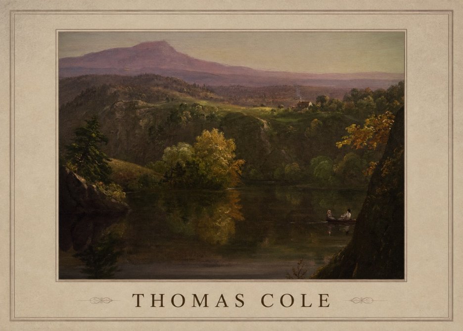 Thomas Cole View of the Catskill Mountains, Early Autumn No1 - Poszter