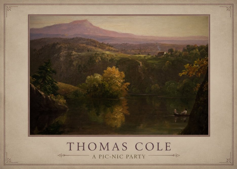 Thomas Cole View of the Catskill Mountains, Early Autumn No3 - Poszter