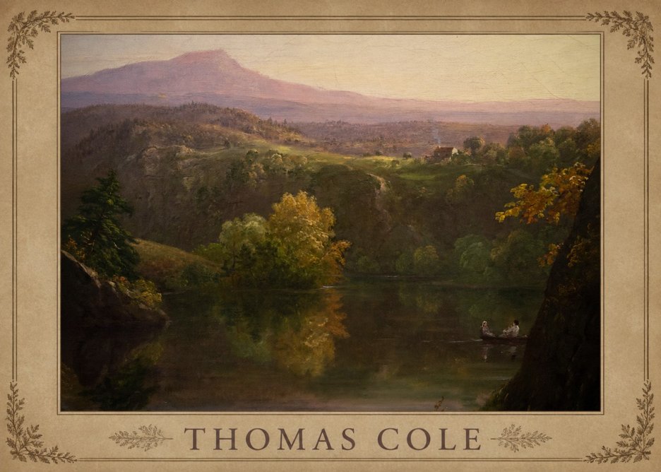 Thomas Cole View of the Catskill Mountains, Early Autumn No4 - Poszter