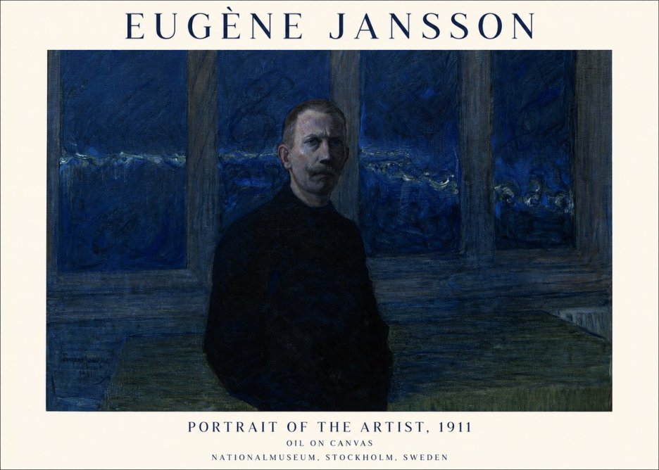 Eugène Jansson Portrait of the Artist, 1911 No1 - Poszter