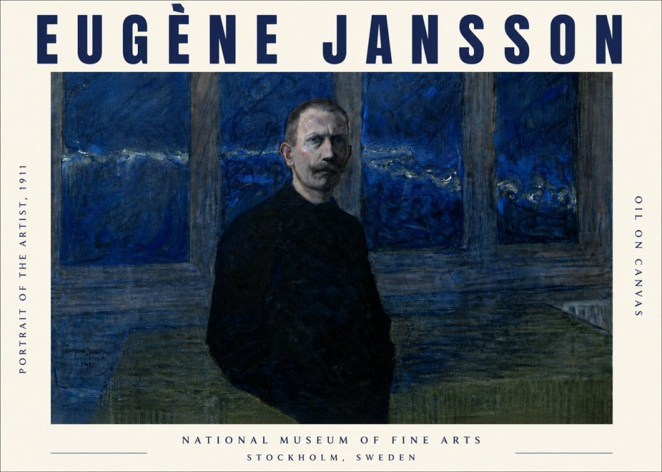 Eugène Jansson Portrait of the Artist, 1911 No4 - Poszter