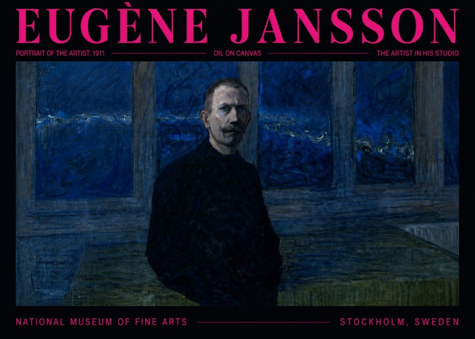 Eugène Jansson Portrait of the Artist, 1911 No5 - Poszter