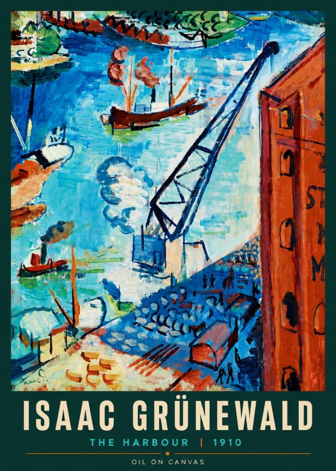 Isaac Grünewald The Harbour No4 - Poszter