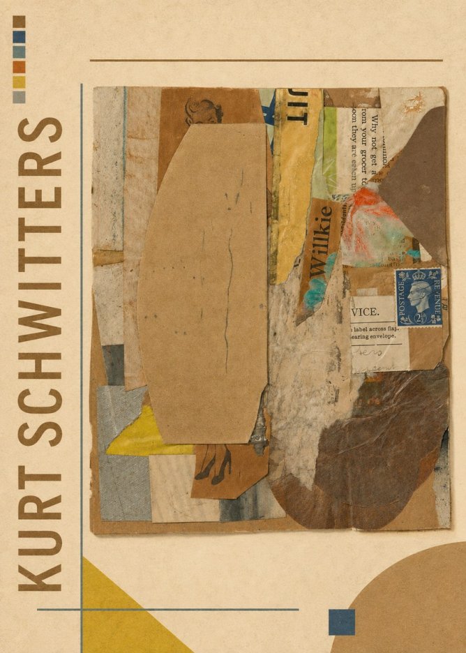 Kurt Schwitters Abstract Merz Collage No1 - Poszter
